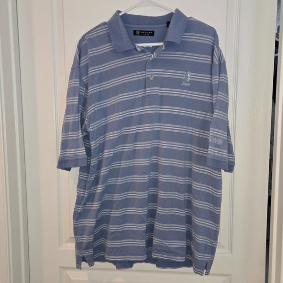 The Players Championship TPC Sawgrass Oxford Golf Polo Shirt Mens XL Blue White - Picture 2 of 10